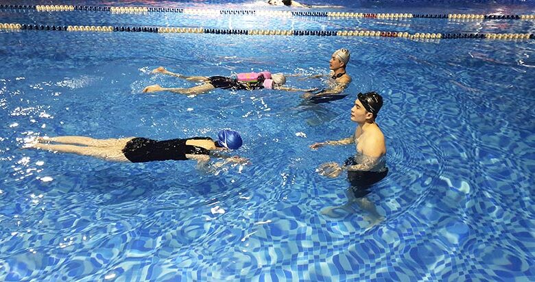 Bể bơi liên đoàn bóng đá Việt Nam và Lớp học bơi cực kỳ chuyên nghiệp 1